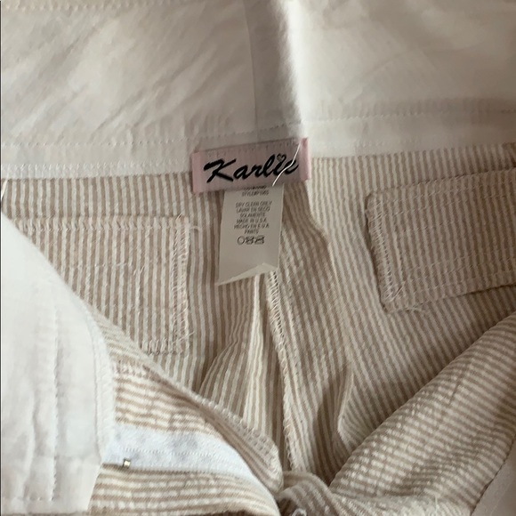 NWOT | Karlie | Seersucker Bermuda shorts | Medium - Picture 4 of 5
